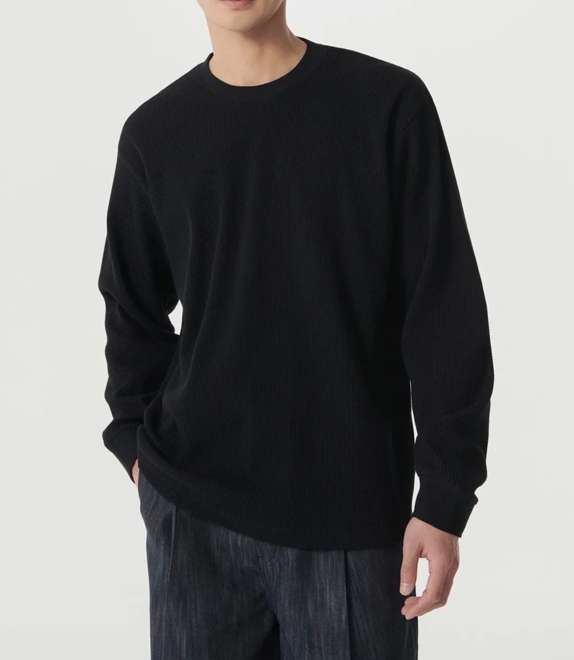 무신사스탠다드 와플 긴팔티 판매(XL) 상품이미지1