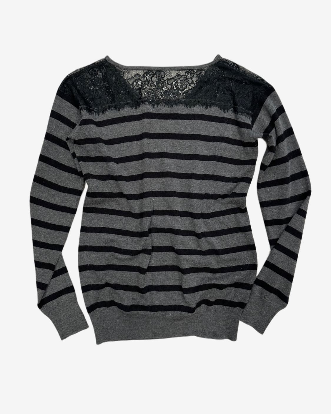 lace york grey stripe knit 상품이미지4