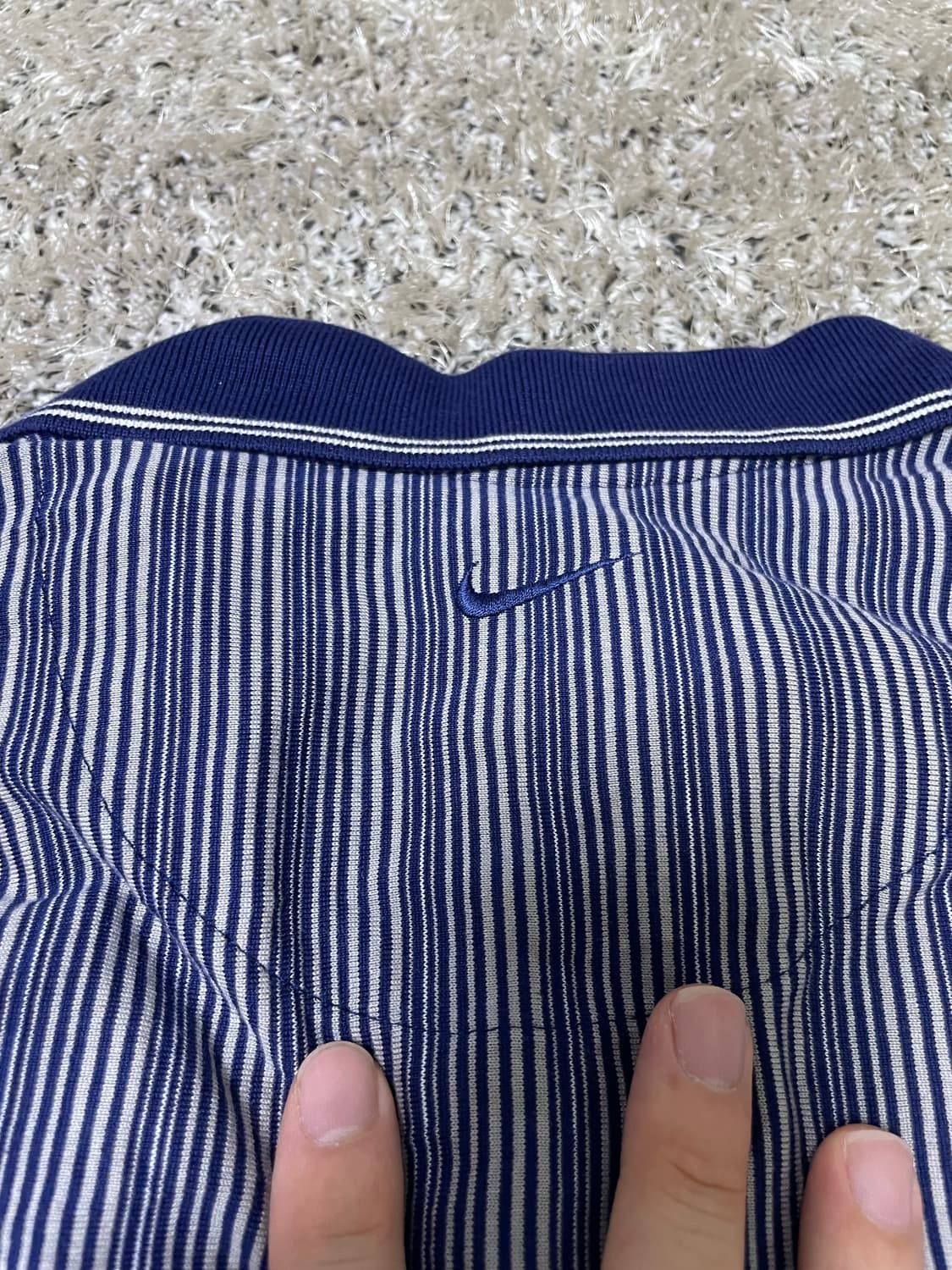 [정품 나이키] 빈티지 스트라이프 카라 셔츠 XL 110 상품이미지4