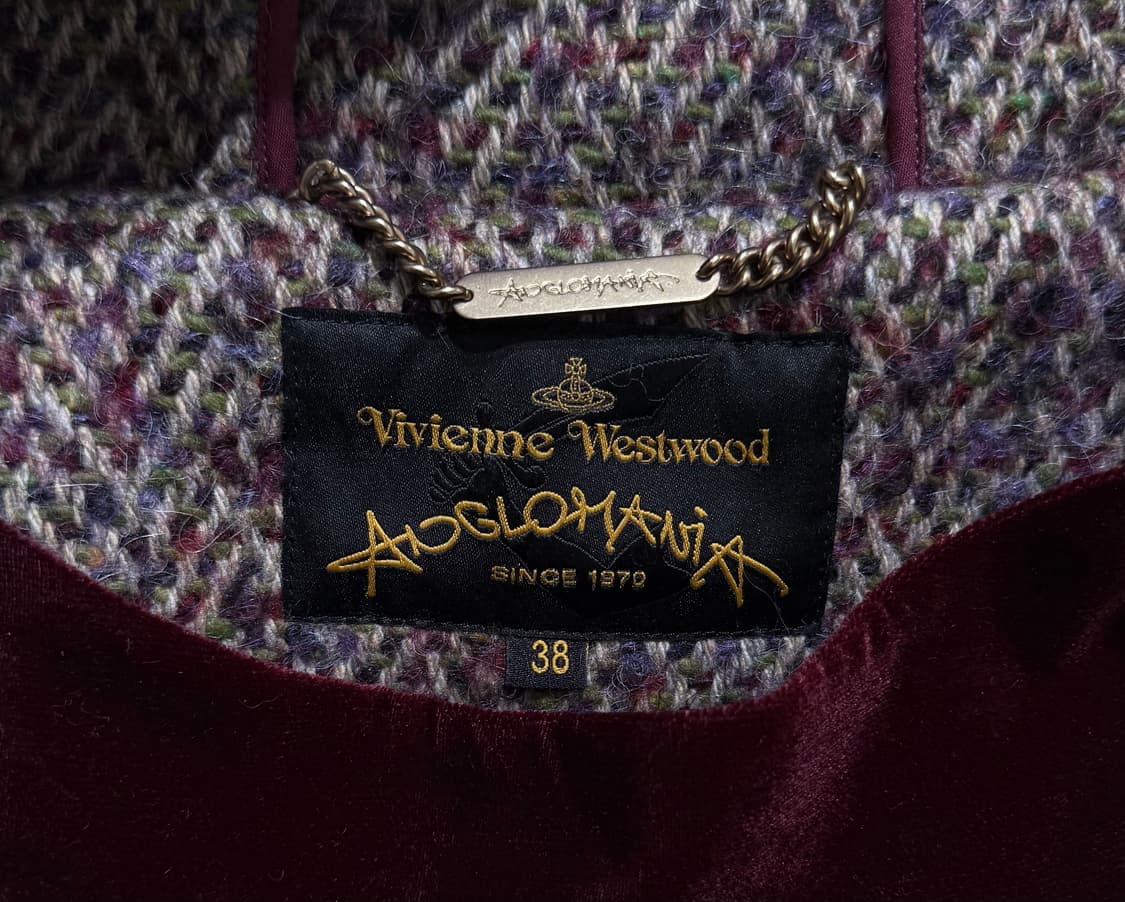 비비안웨스트우드 헤링본 알파카 후드 코트자켓 상품이미지7