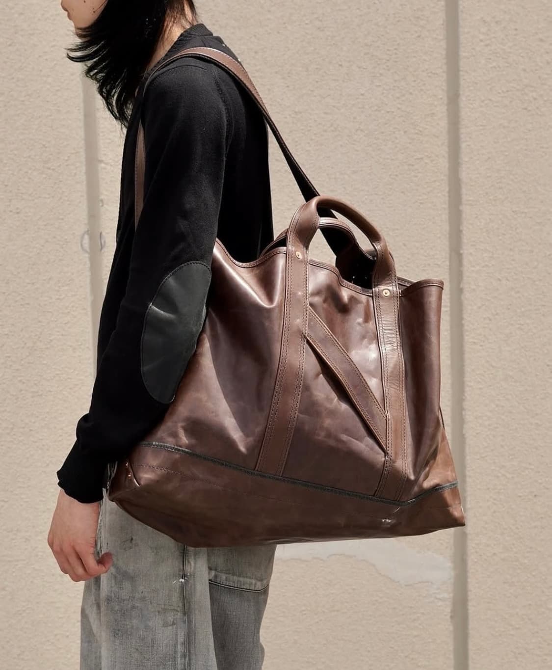 나이스네스 25ss T.ledz bag (오일드 홀스하이드) 브라운 상품이미지2