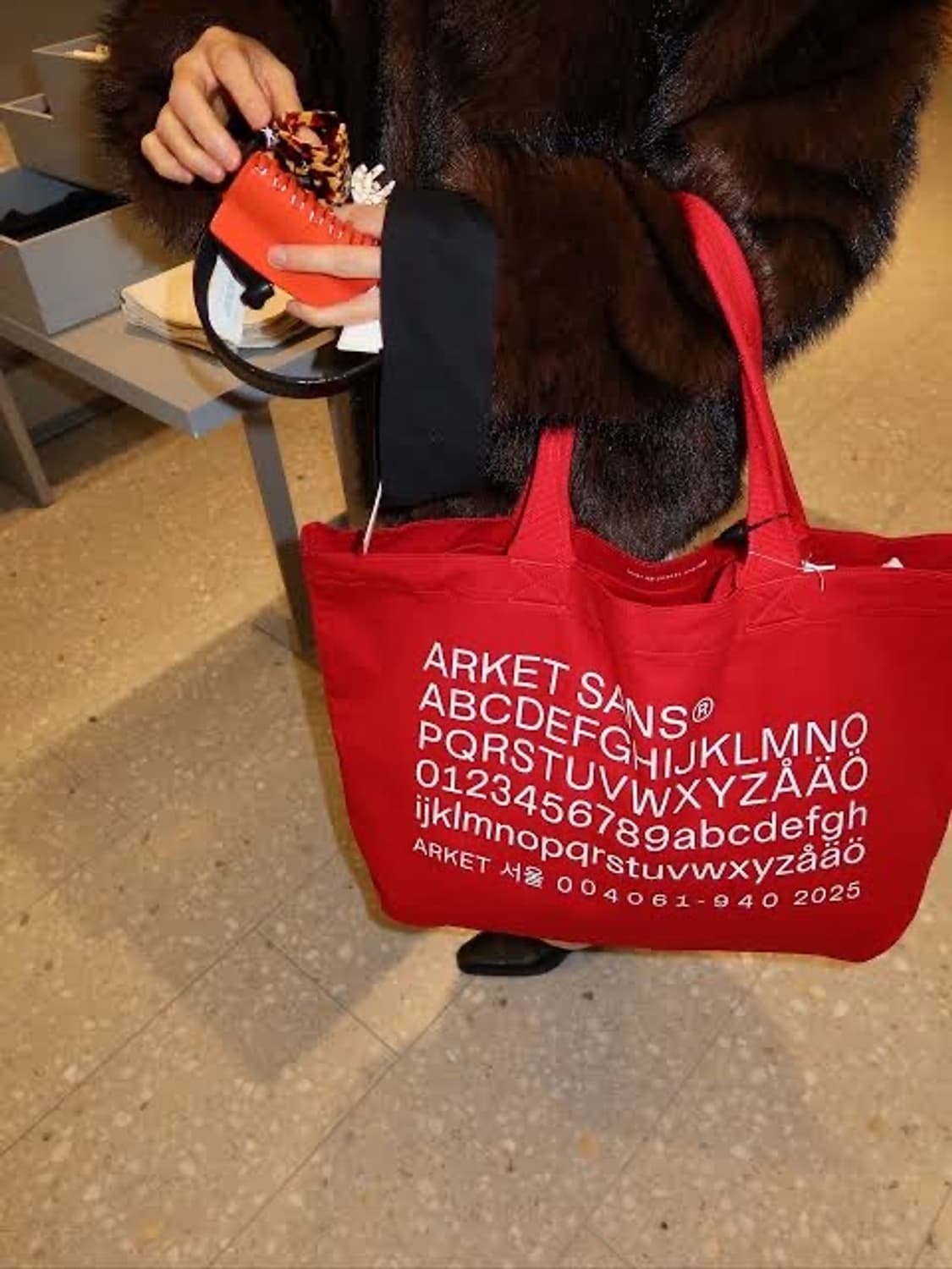 아르켓 토트백 레드 상품이미지2