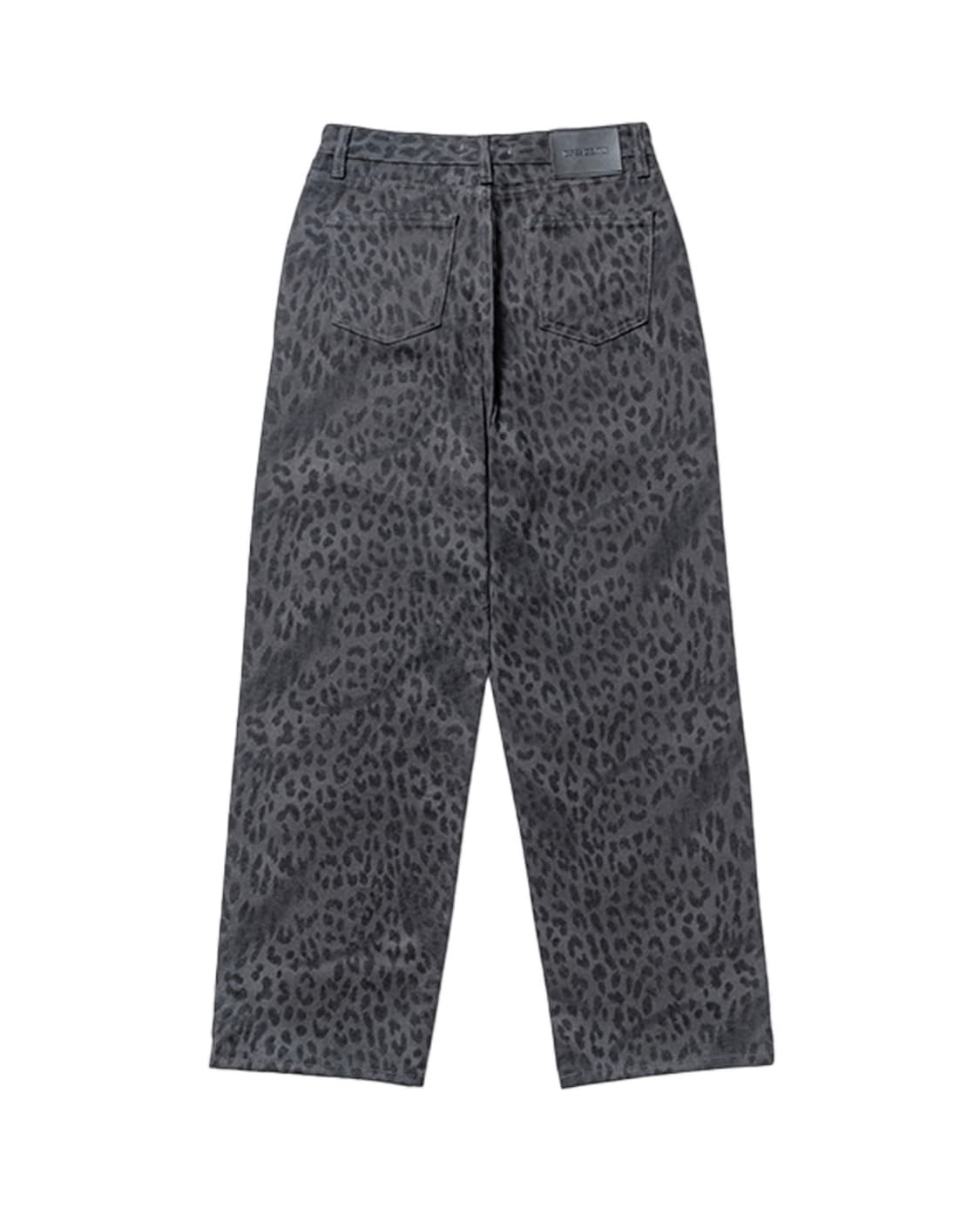 WIDE LEOPARD PANTS, CHARCOAL 상품이미지2