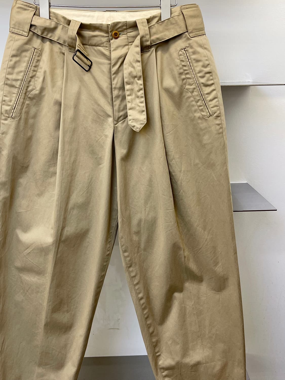 하버색 C/L 트윌 와이드 팬츠 상품이미지3