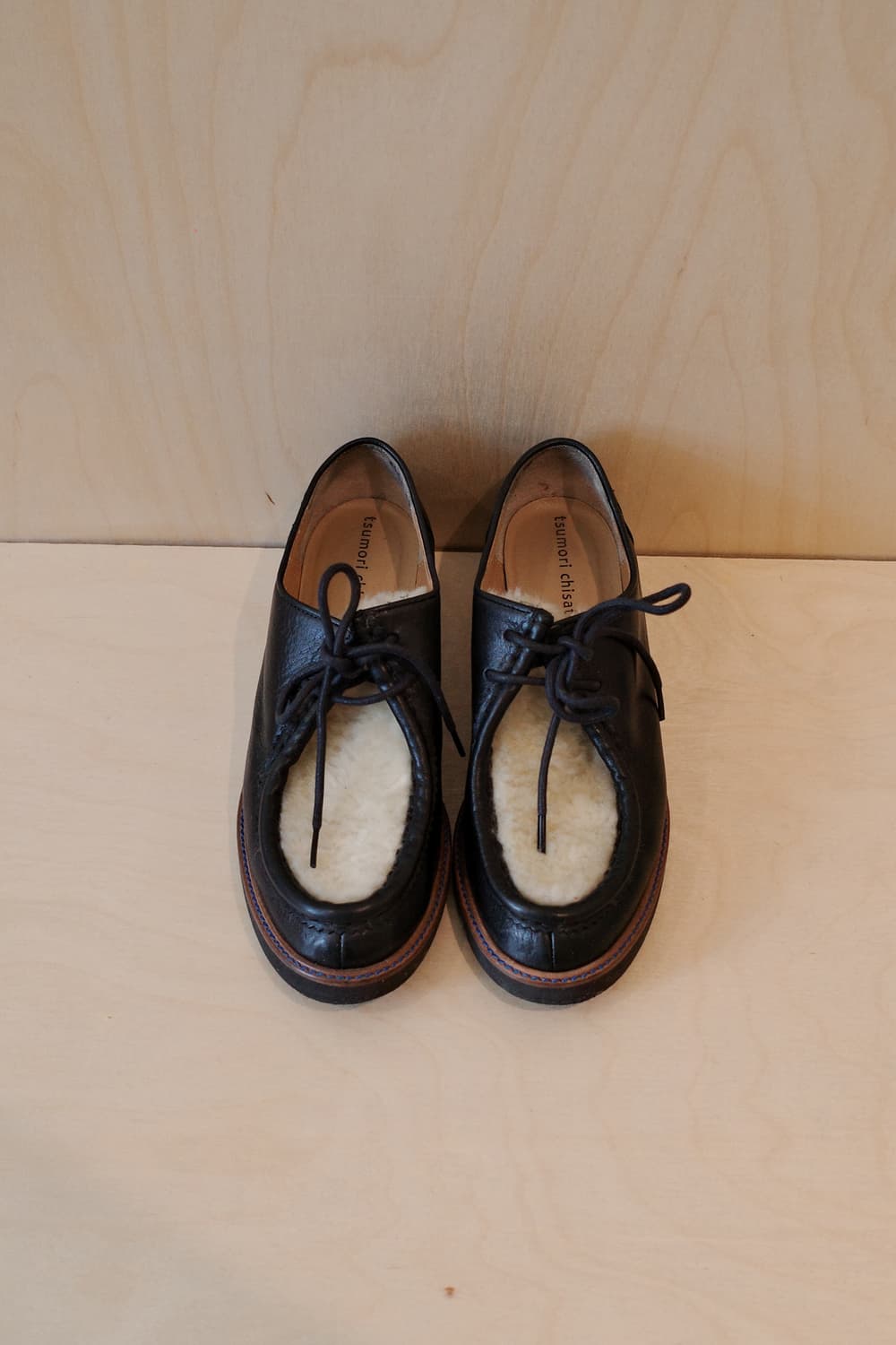 Tsumori Chisato black lace-up loafers wi 상품이미지1