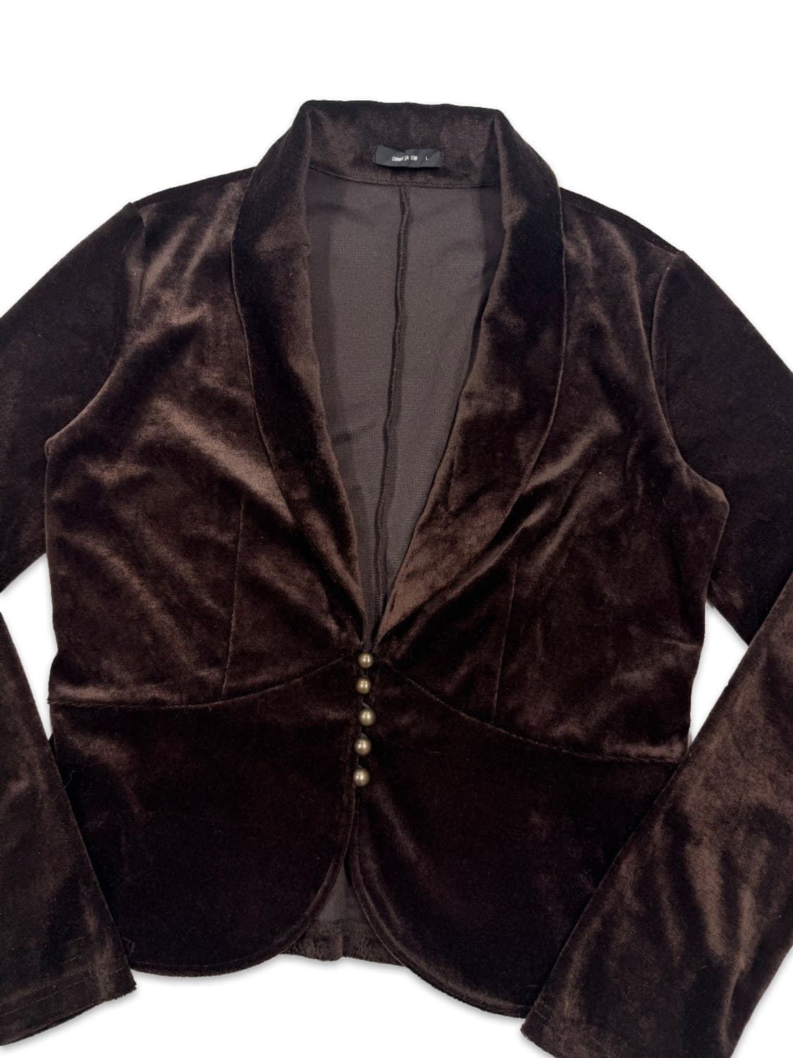빈티지 Comme Ca Ism 브라운 벨벳 자켓 상품이미지3