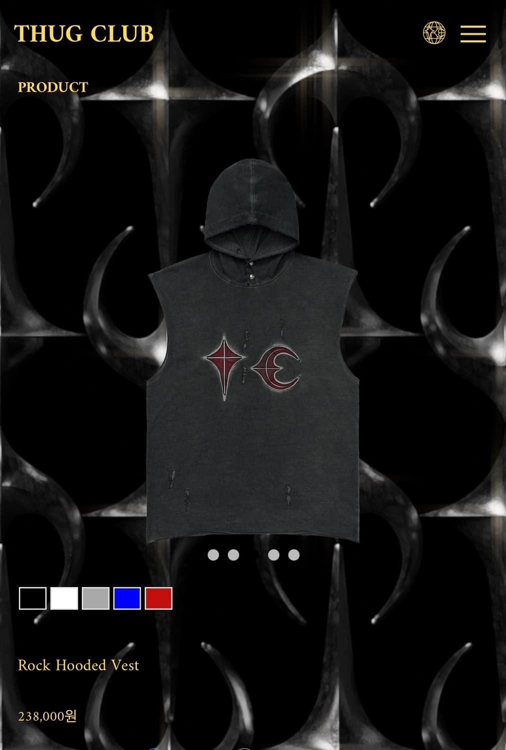 떠그클럽 Rock Hooded Vest 1 상품이미지1