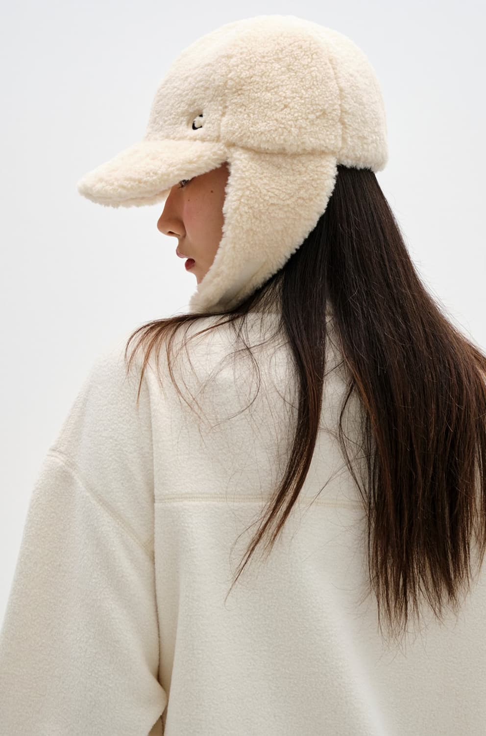 클로브 테디햇 Logo Teddy Hat Beige 상품이미지4