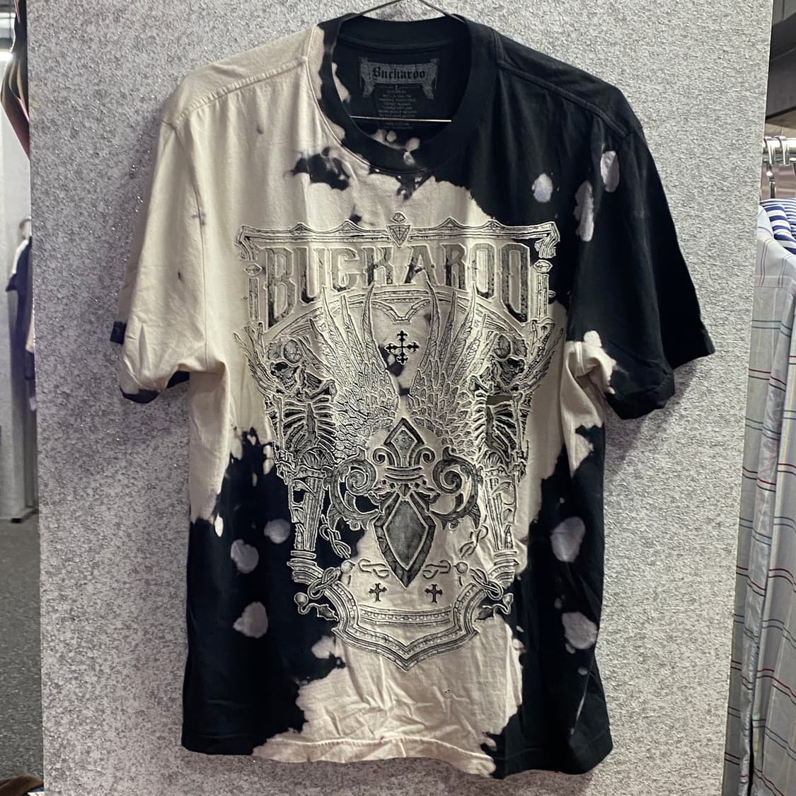 버커루 빅로고 타이다이 스컬 반팔티 B4626 상품이미지2