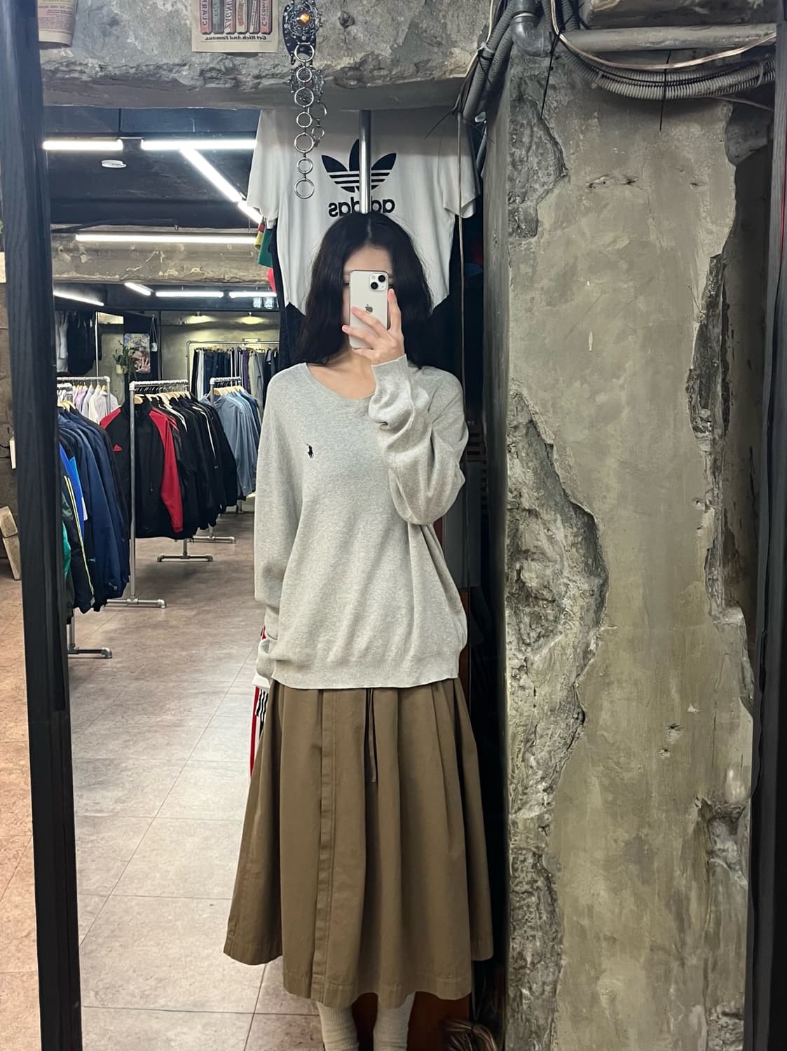 폴로 랄프로렌 브이넥 니트 그레이 XL #csz2769 상품이미지2