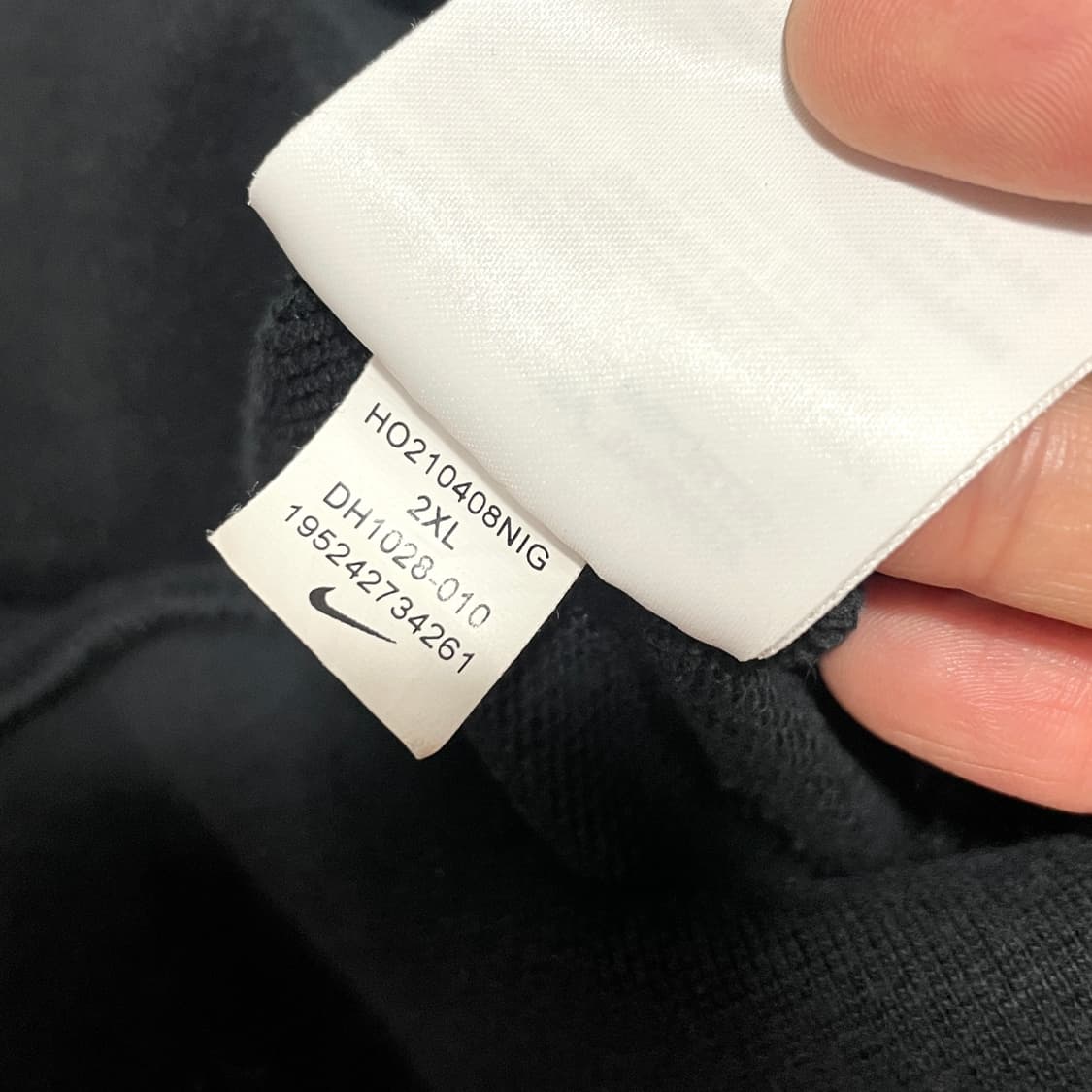 나이키 빅 스우시 블랙 후드티셔츠 남성XXL 상품이미지7