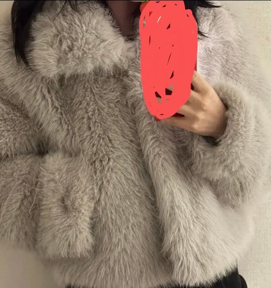 자라 퍼 숏 코트 상품이미지1