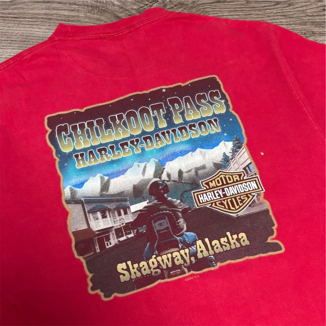 00s Harley Davidson ALASKA T-shirt 상품이미지4