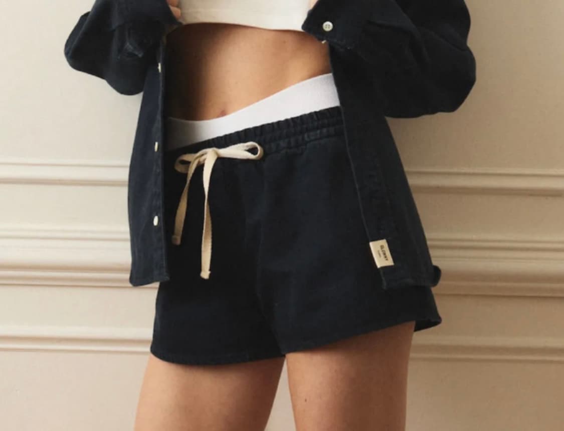 글로니 클래식 코튼 트윌 쇼츠(black) 상품이미지1