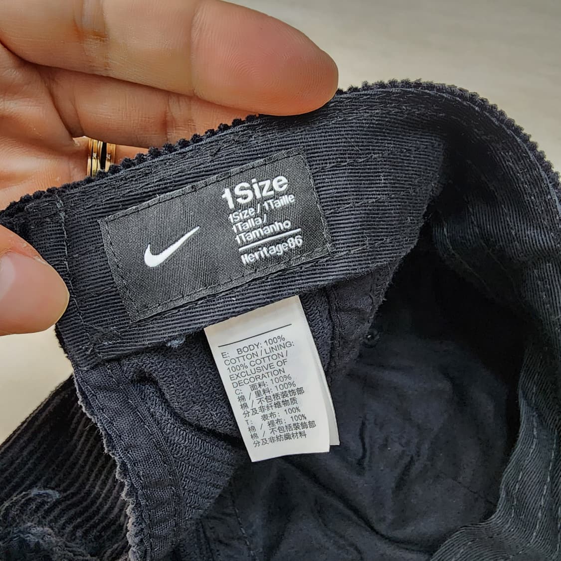 나이키 헤리티지86 코듀로이 볼캡 상품이미지4