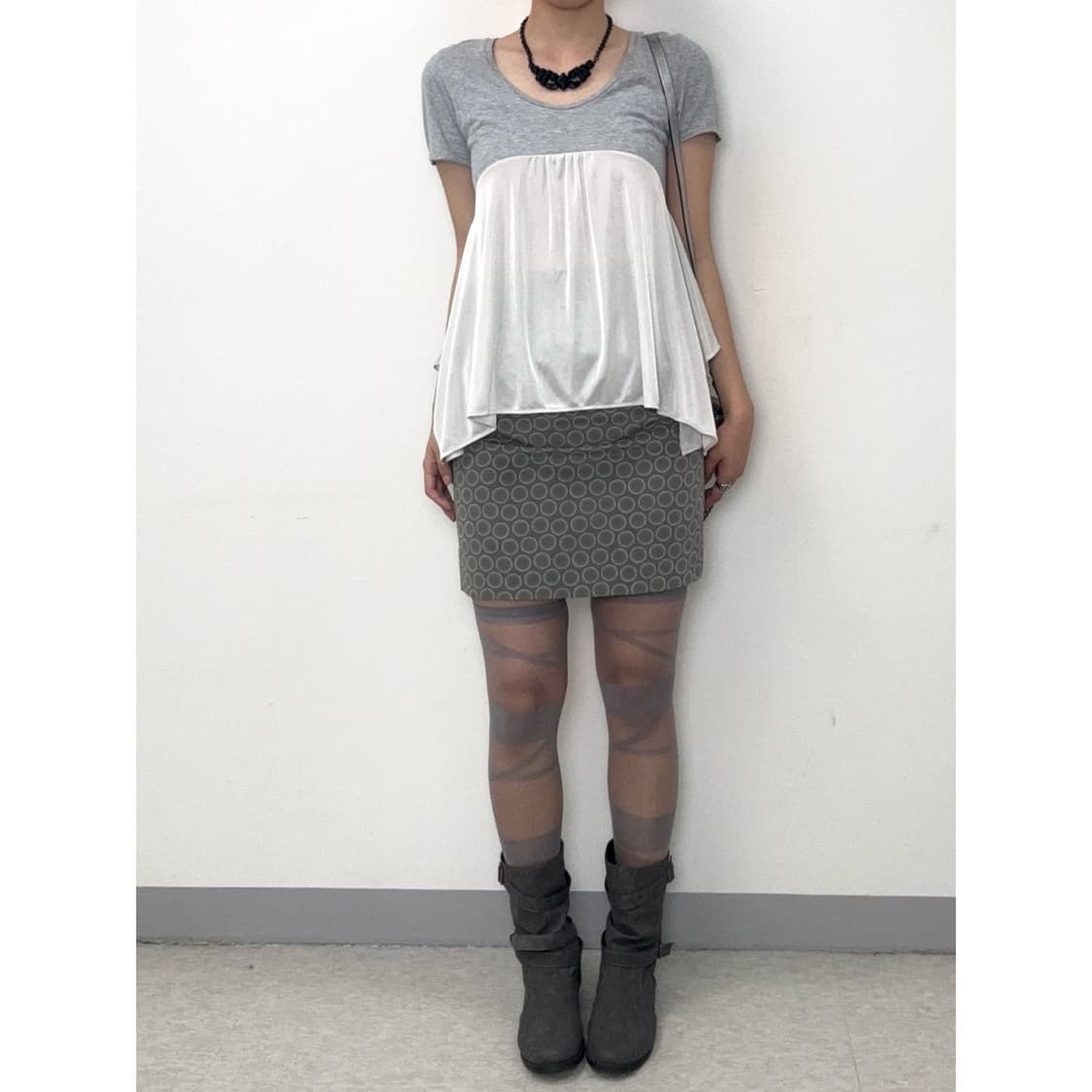 빈티지 그레이 반팔 티셔츠 상품이미지2