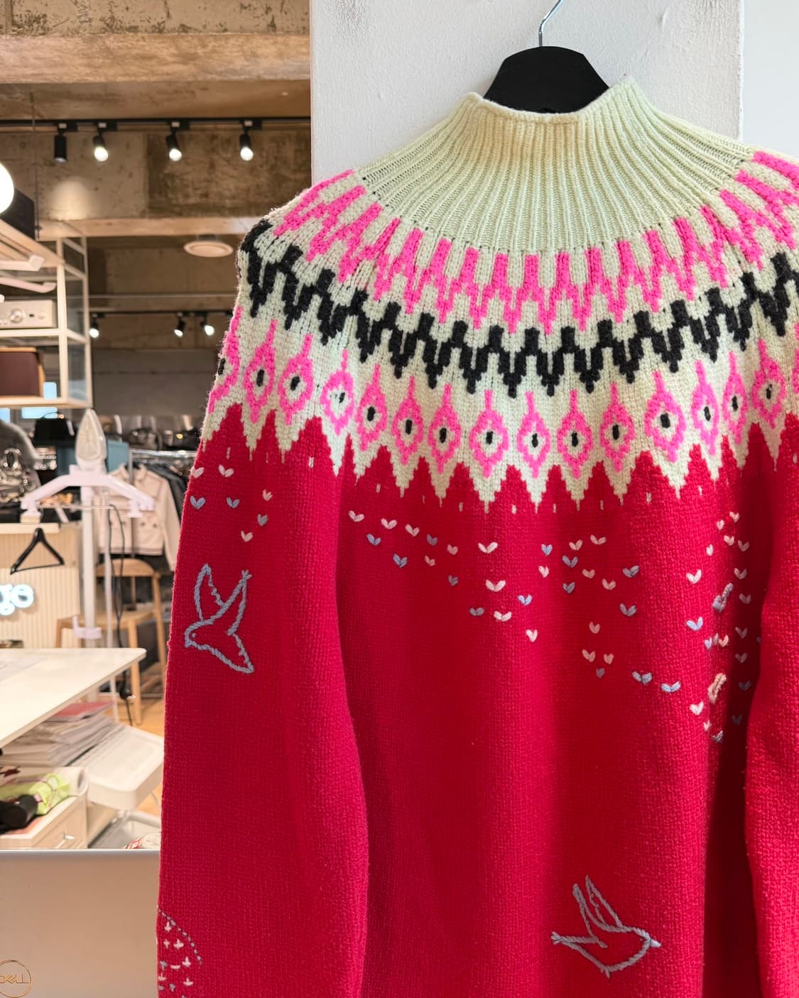 니나 리치 레드 크리스마스 라운드 니트  상품이미지4