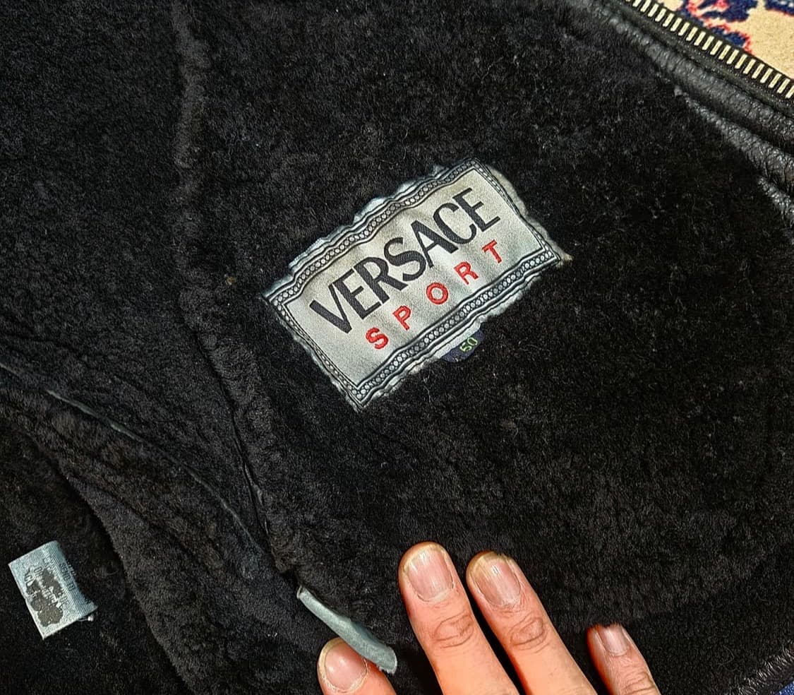 베르사체 빈티지 워시드 무스탕 상품이미지5