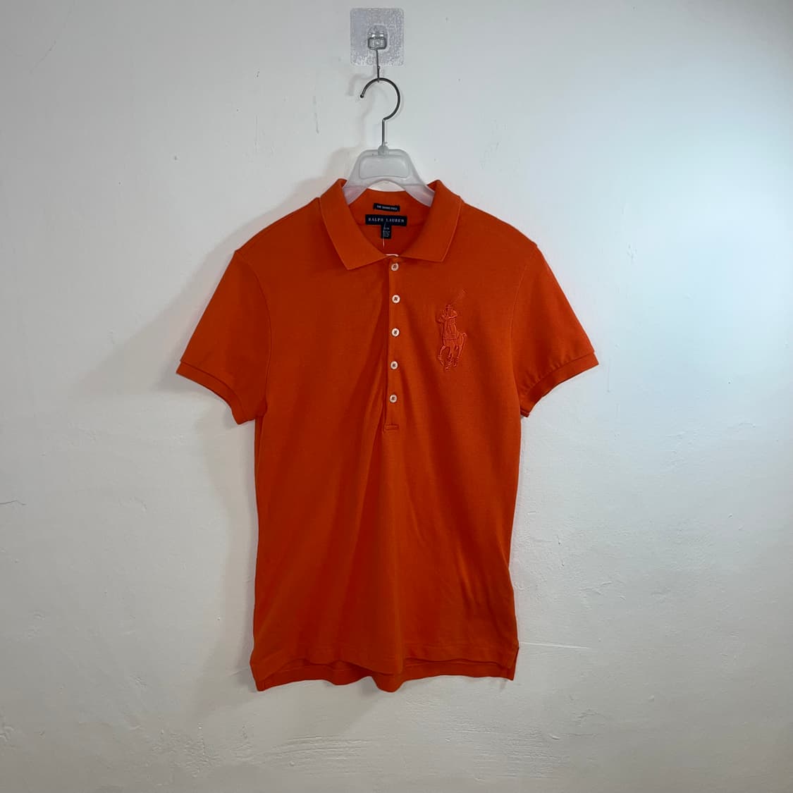 Polo Orange big pony collar T shirt 상품이미지4