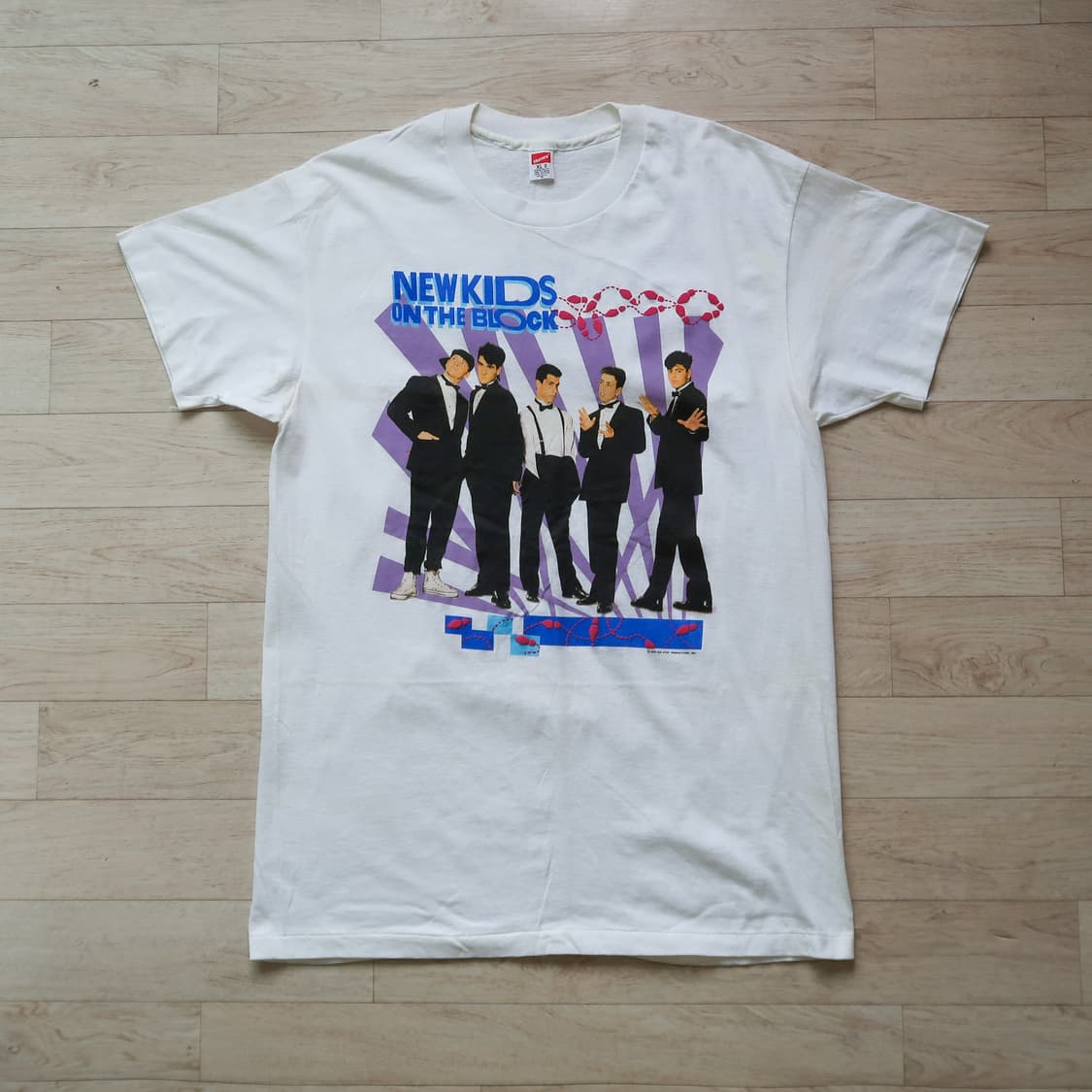 [Made in U.S.A] 빈티지 89s 뉴 키즈 온 더 블록 티셔츠 상품이미지2
