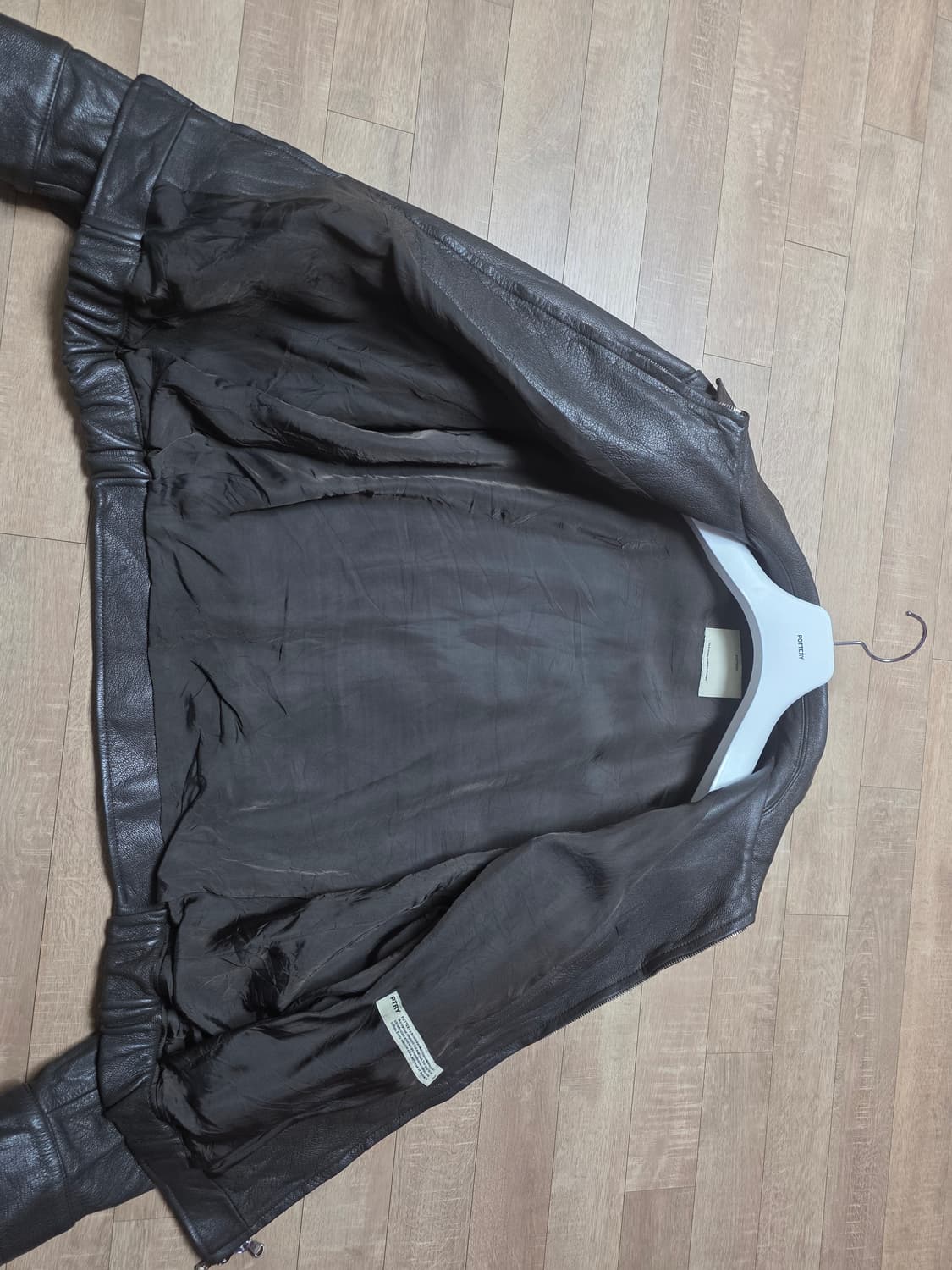 포터리 고트 레더 자켓 다크브라운 3사이즈 상품이미지6