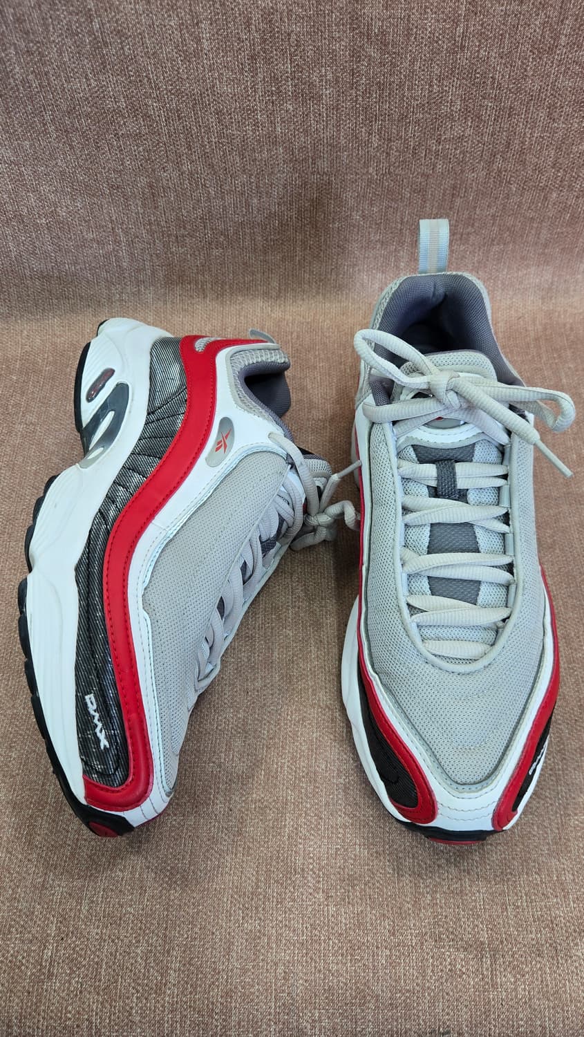리복 275mm-  DMX 운동화 회색/레드 상품이미지1