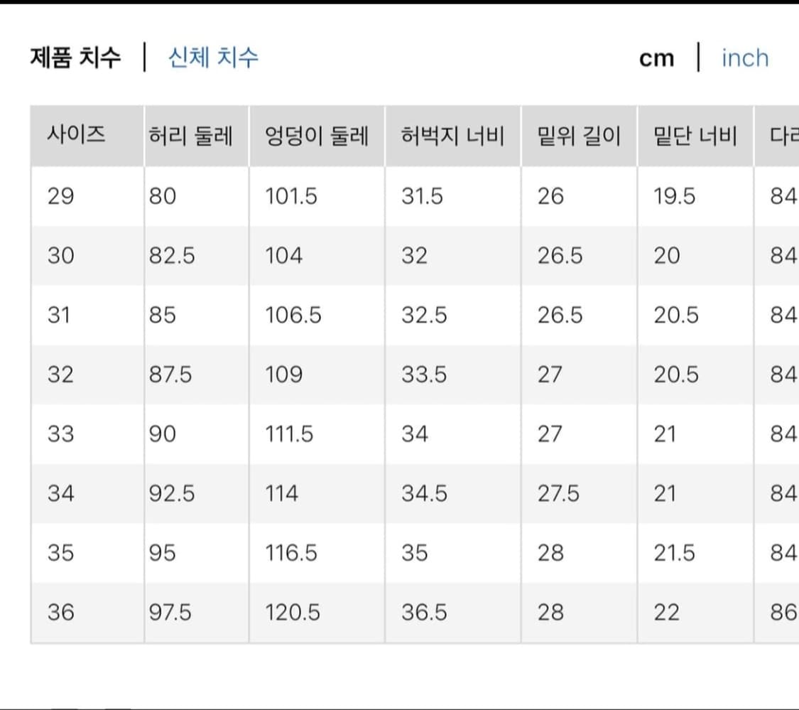 헬무트랭 유니클로 클래식컷 진 30 상품이미지3