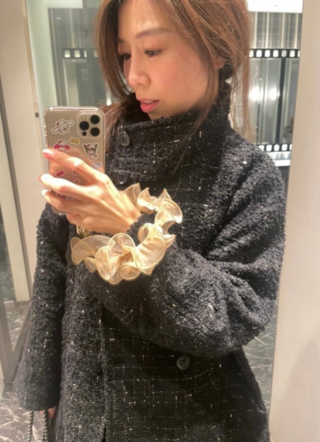 저널스탠다드 트위드 코트 (italy 원단/made in japan) 상품이미지3