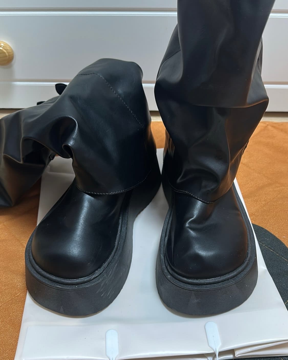 통굽 버클롱부츠 235 상품이미지3