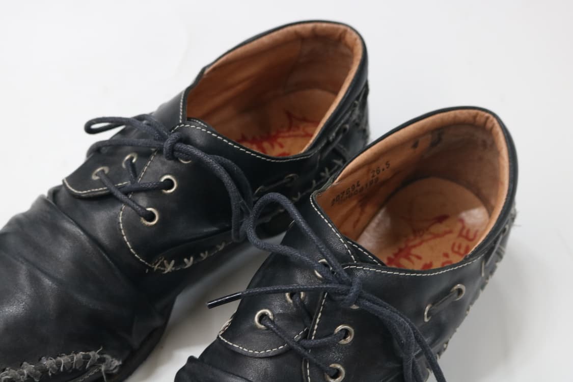 훕데두 레더 주름 더비 슈즈 상품이미지5