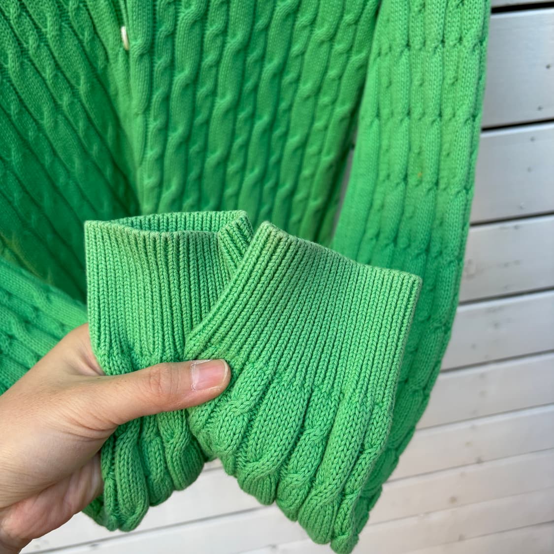 Polo 폴로 케이블 꽈배기 니트 가디건 상품이미지5