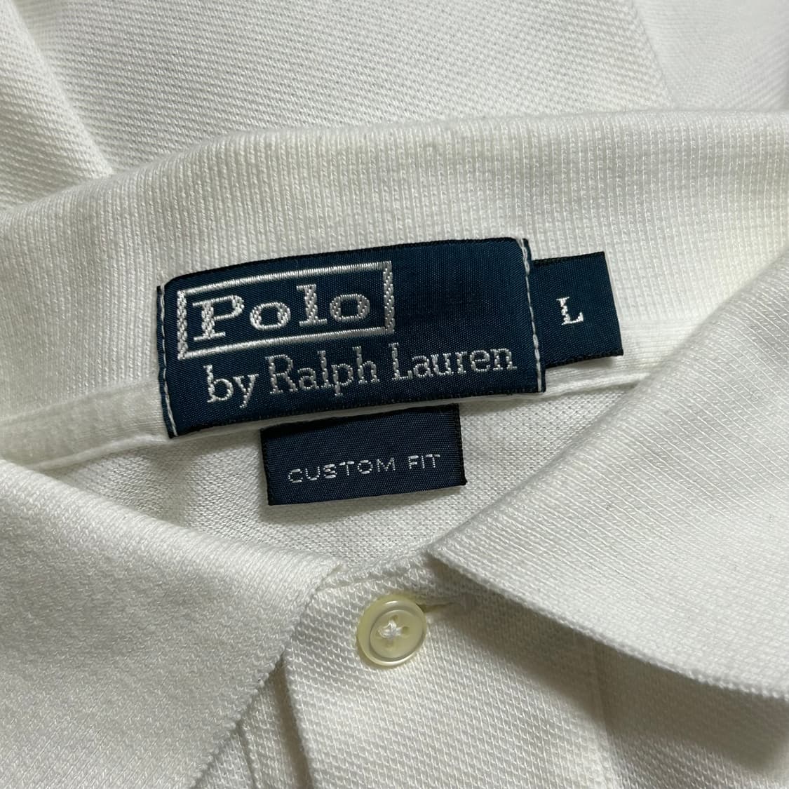 폴로 랄프로렌 신형 빅포니 치프키프 넘버 로고 긴팔 카라 티셔츠 화이트  상품이미지7