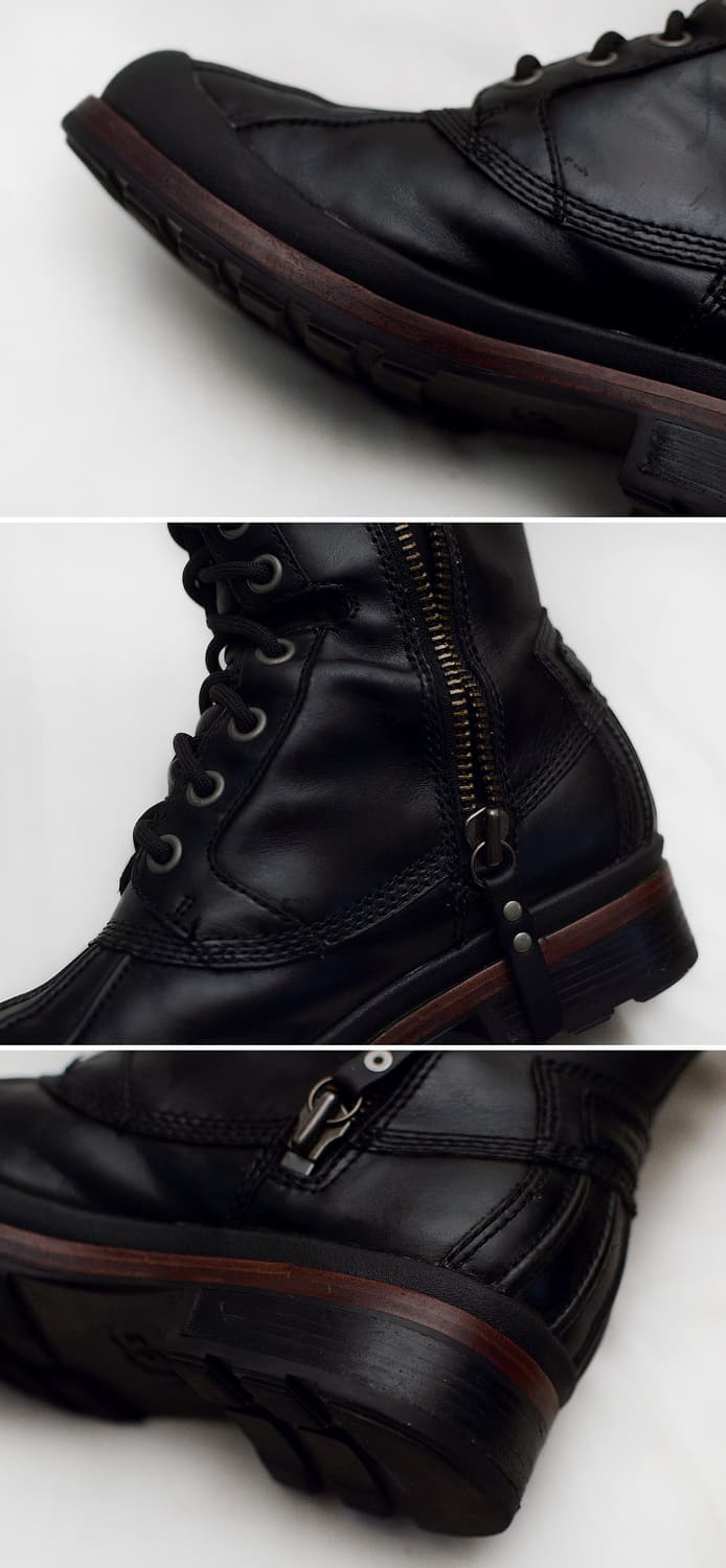 어그 (UGG) 리스 블랙 레더 라이더 방한부츠 (260-265) 상품이미지7