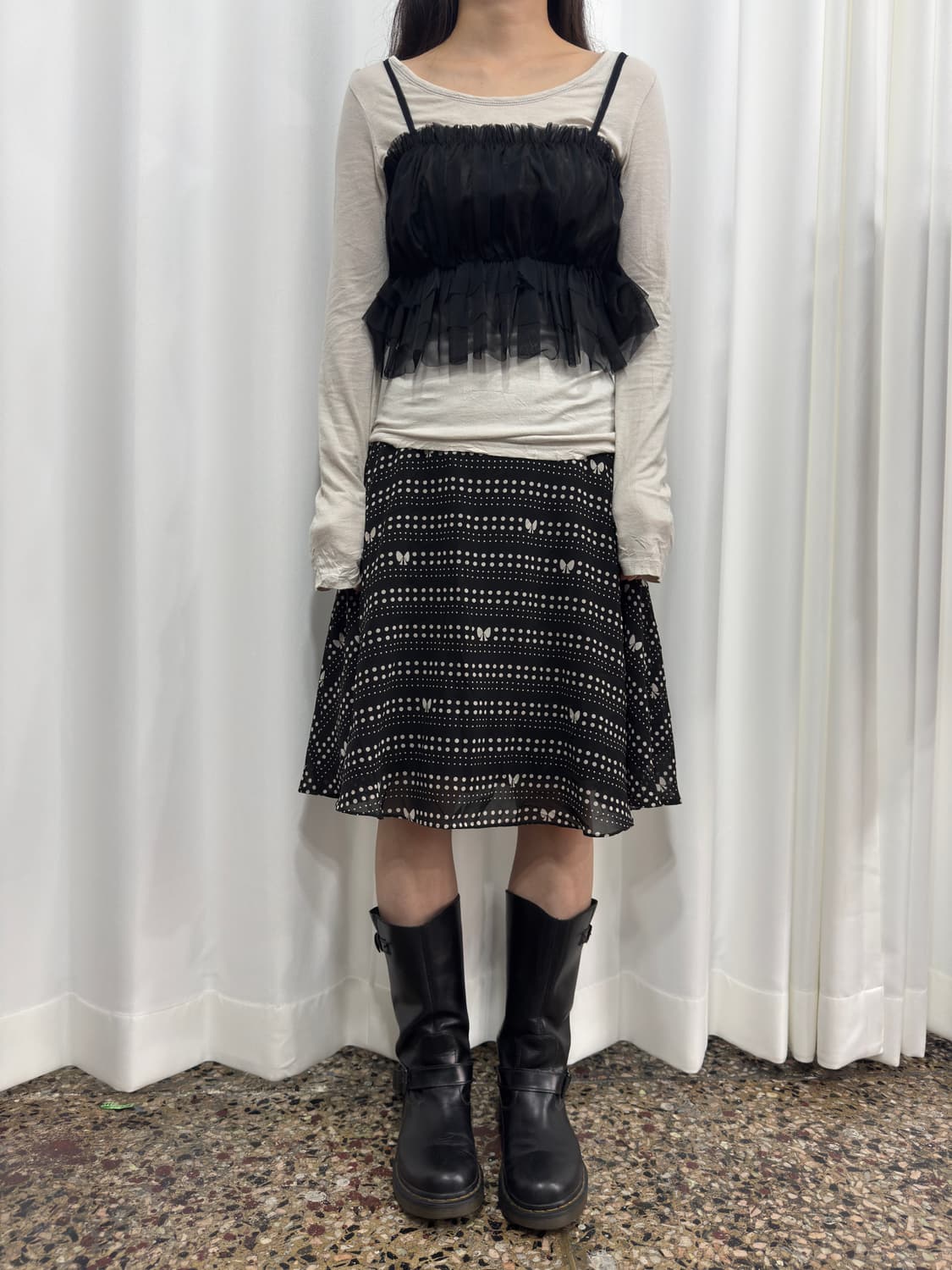 miss J ribbon midi skirt 상품이미지2