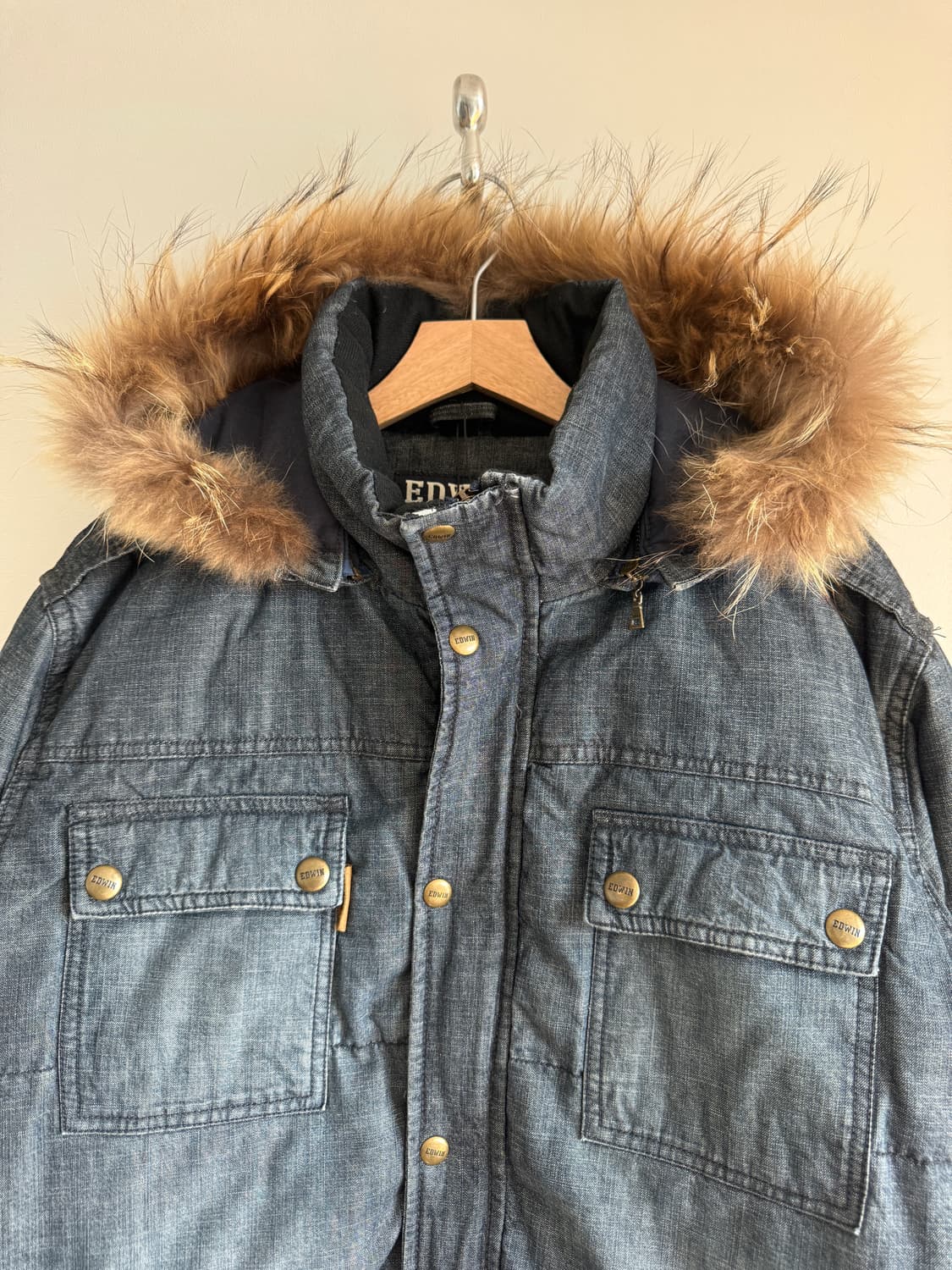 에드윈(EDWIN) 데님 덕다운 패딩 상품이미지2