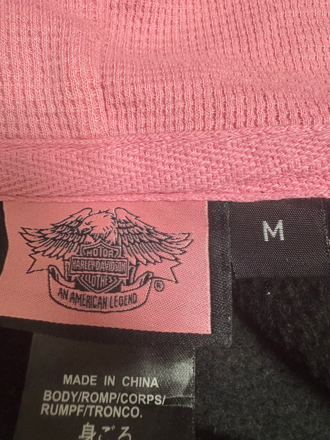 할리데이비슨 핑크 로고 후드 집업 ( 마지막 착샷 ) 상품이미지3