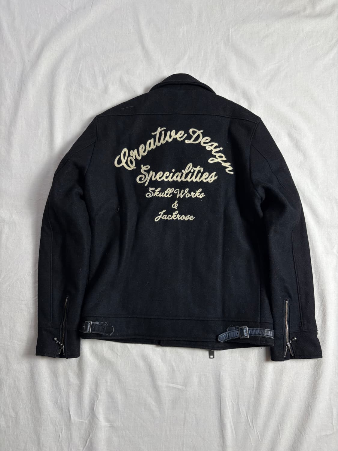 Jack Rose x Skull Works 울 더블 라이더 자켓 4 상품이미지1