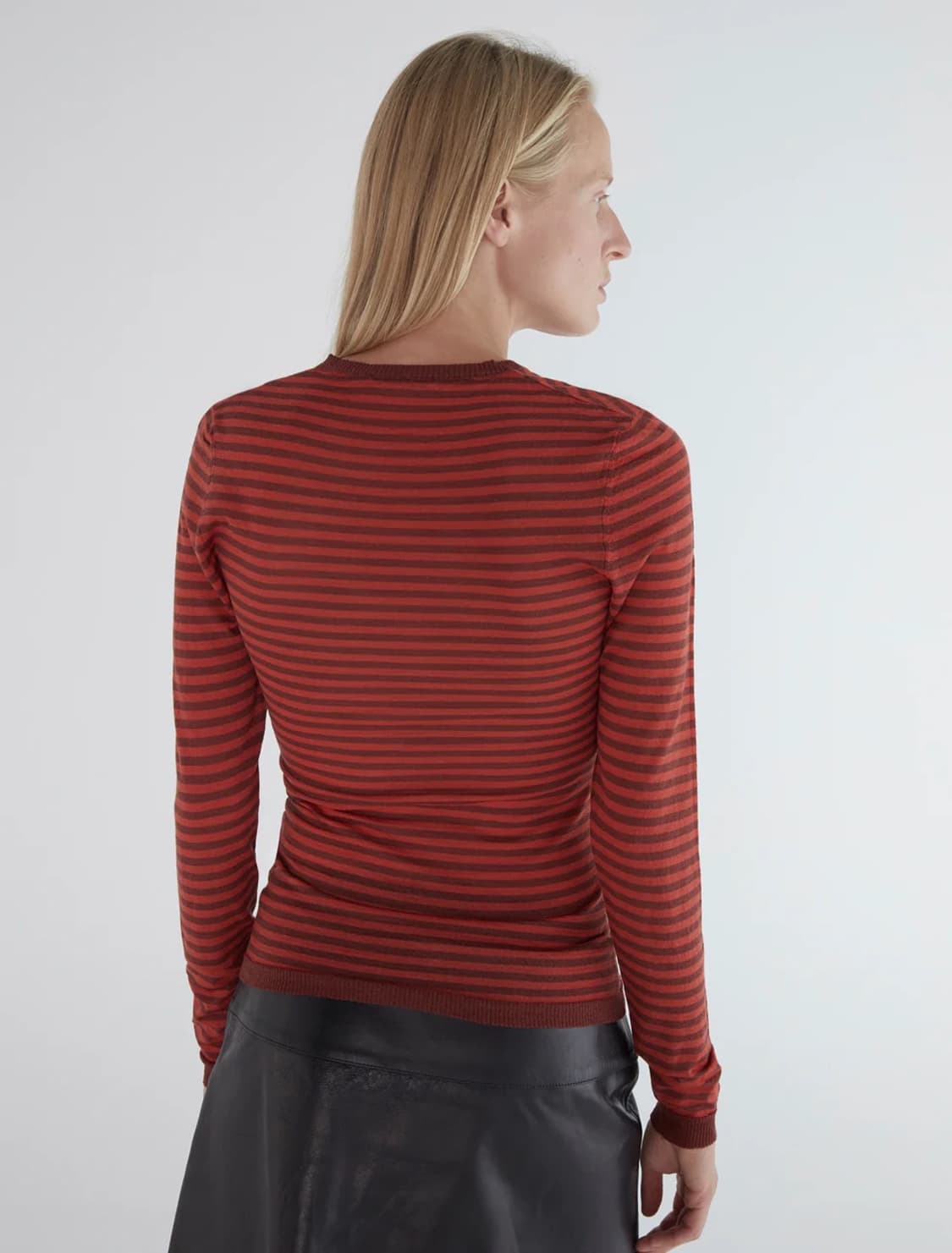 [S,M]팔로마울 Iglú 스트라이프 니트/레드 상품이미지6