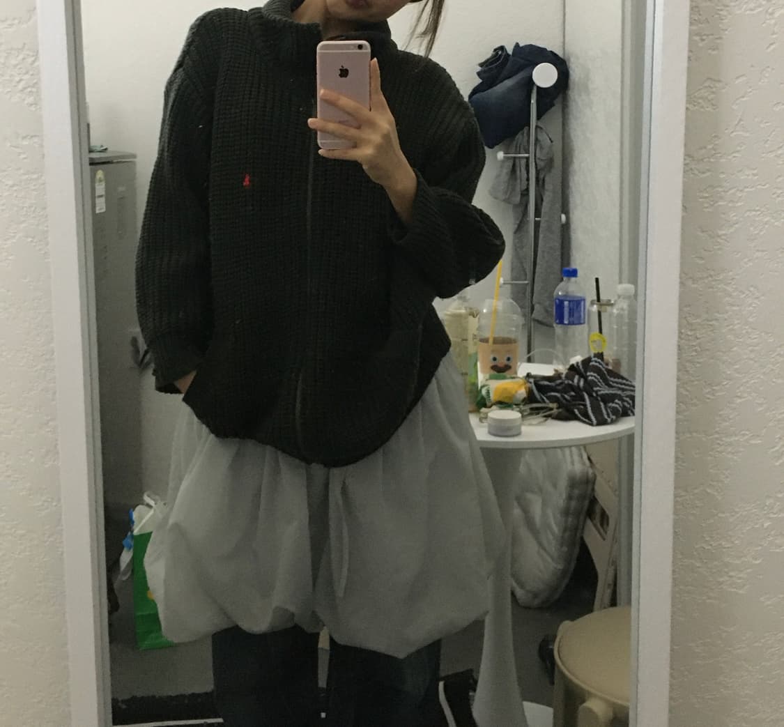 빈티지 펌킨 레이어드 스커트 상품이미지1