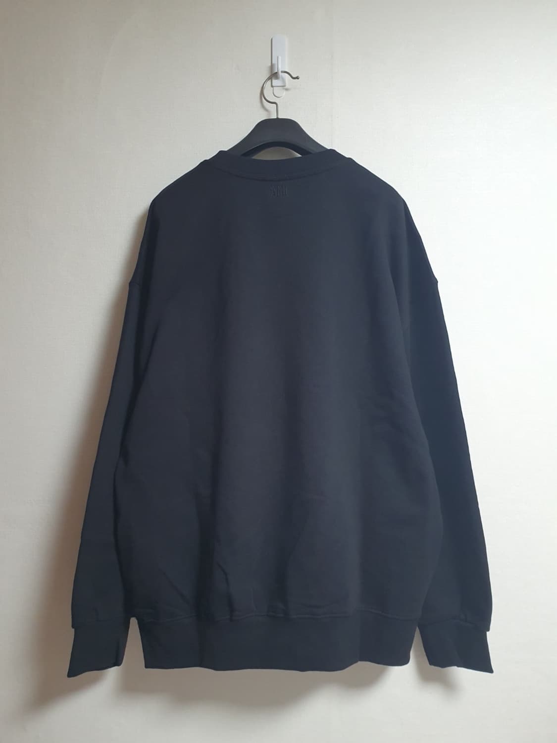 [미사용 새상품] 아미 맨투맨 스몰 하트로고 자수 블랙 XL 상품이미지2