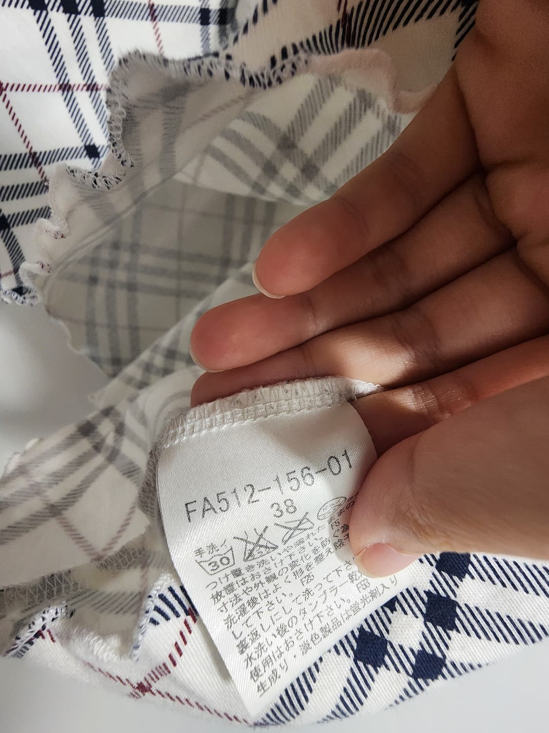 버버리 블루라벨 빈티지 노바 체크 패턴 미니 원피스 상품이미지3