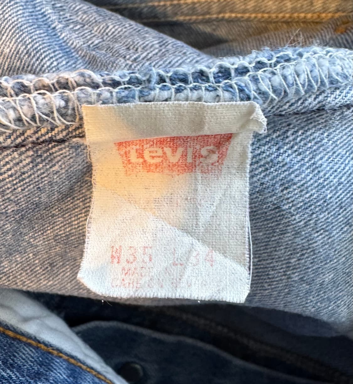 90s usa빈티지 리바이스 501xx 데님 35(32~34) (578) 상품이미지5