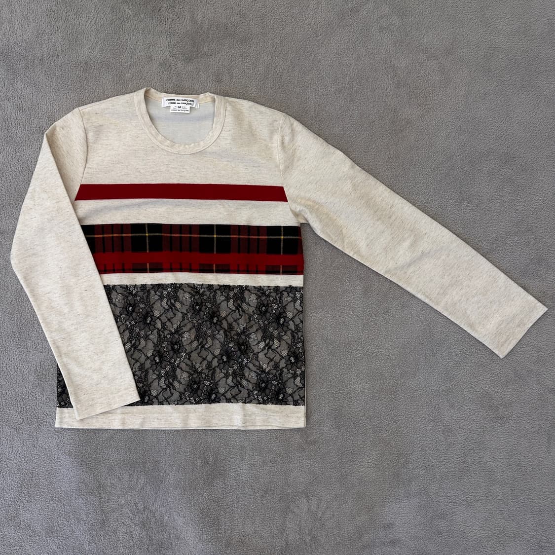 꼼데가르송 스트라이프&레이스 롱슬리브 상품이미지3