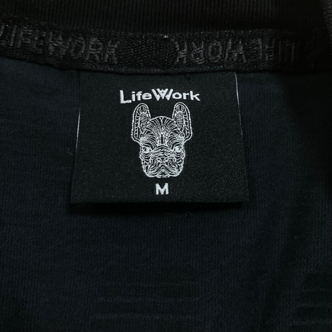 라이프워크 스펠아웃 빅로고 블랙 반팔티 상품이미지5