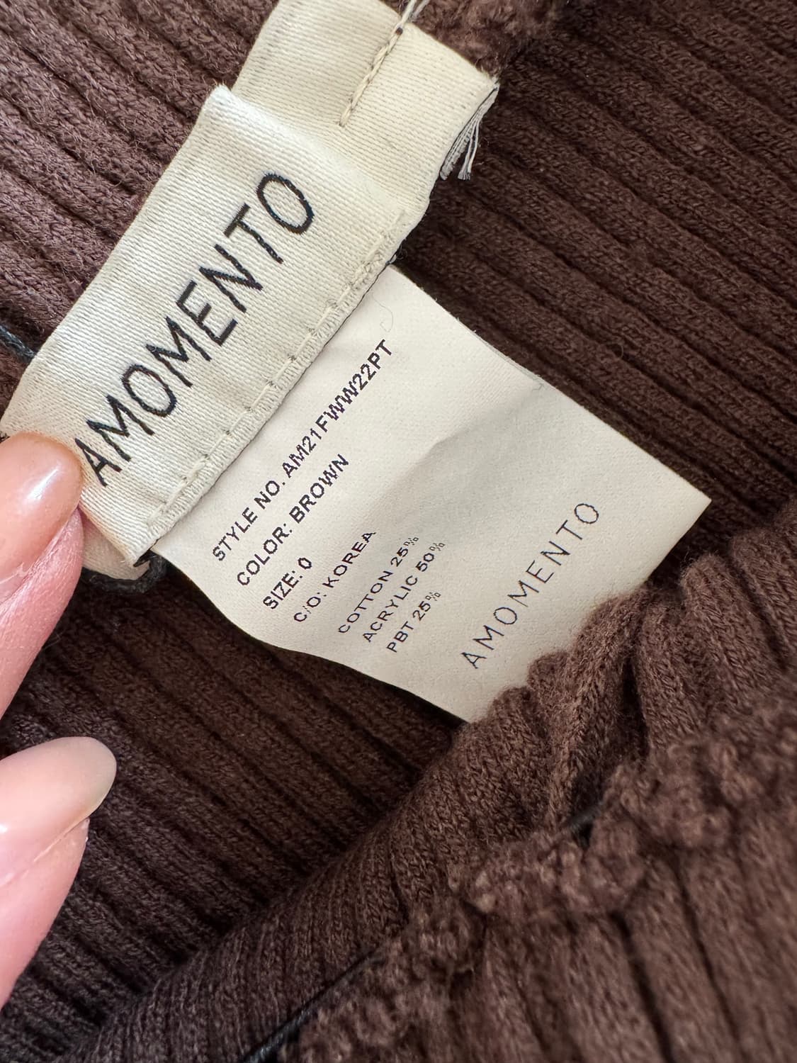 아모멘토 립니트 팬츠 상품이미지7