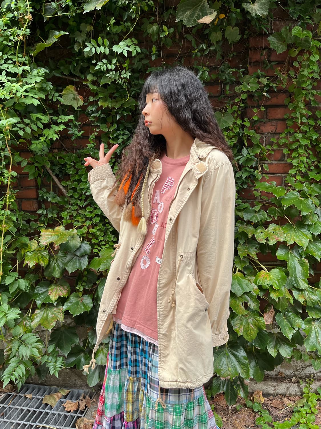 일본 데일리무드 베이지 후드 자켓 상품이미지2