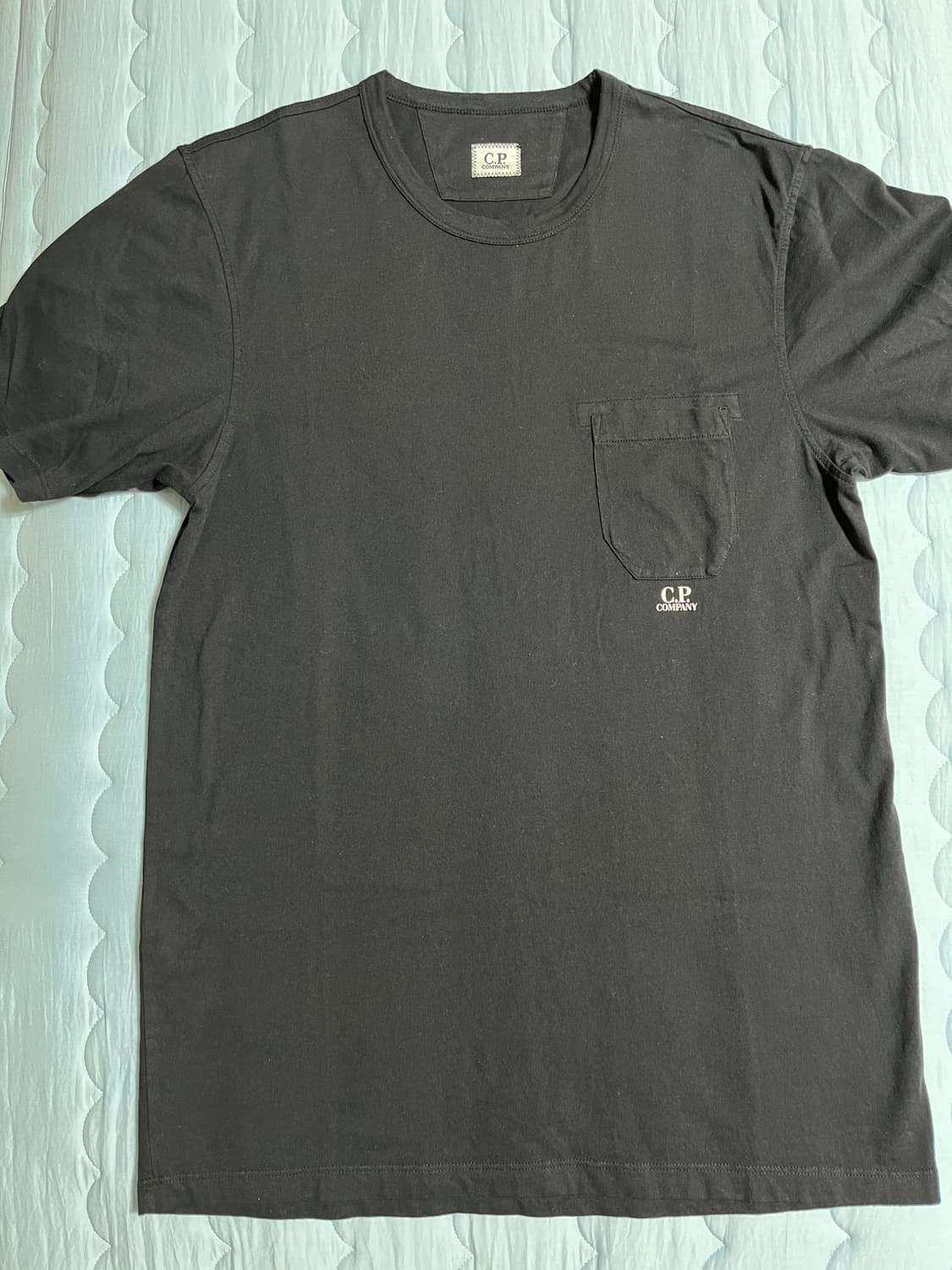 (새상품) CP COMPANY 24/1 포켓 티셔츠 블랙 S 95 상품이미지3