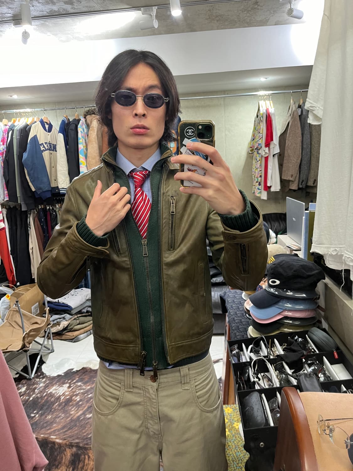 DSQUARED2 NAPPA LEATHER JACKET 상품이미지1