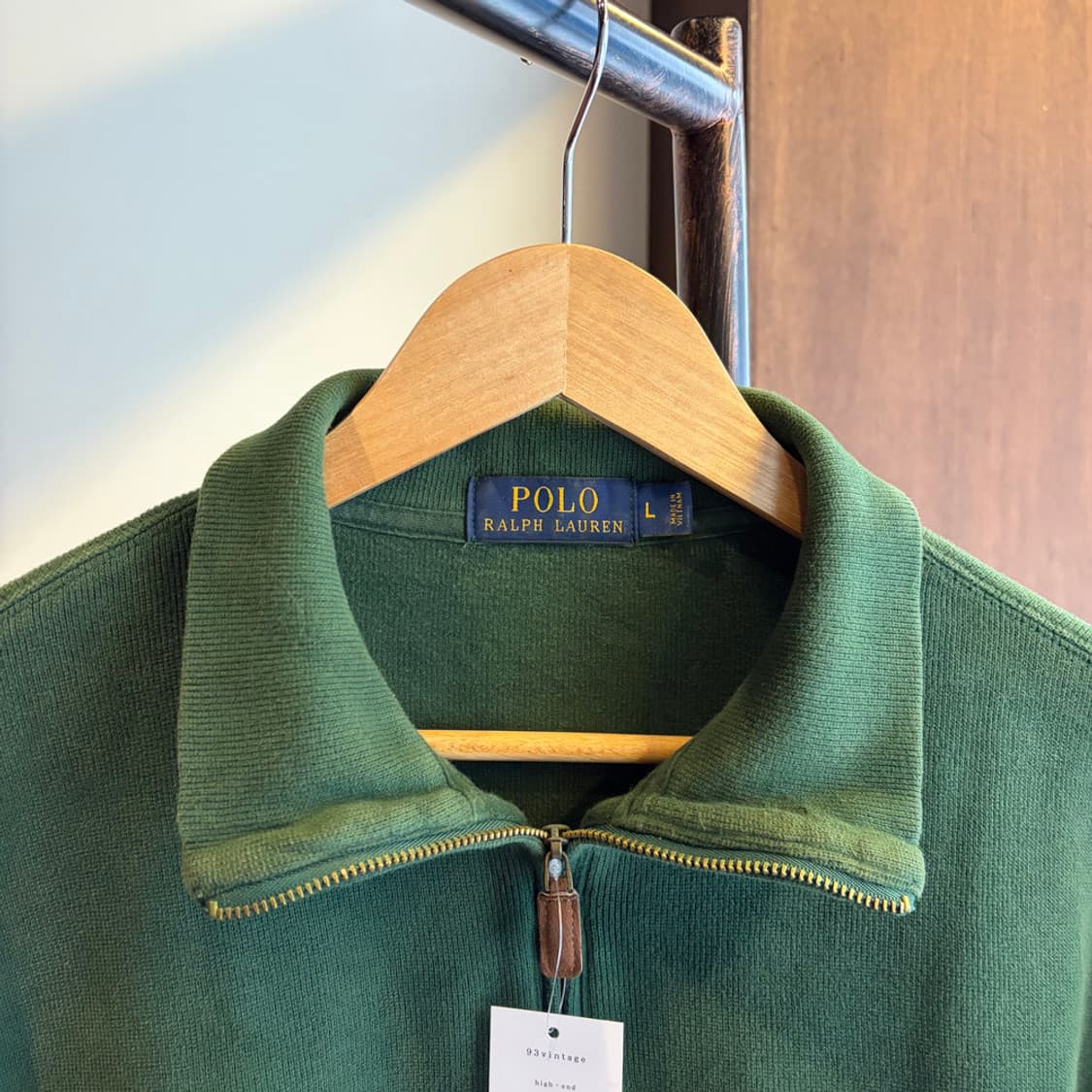 16351 - 폴로 랄프로렌 그린 반집업 니트 상품이미지5