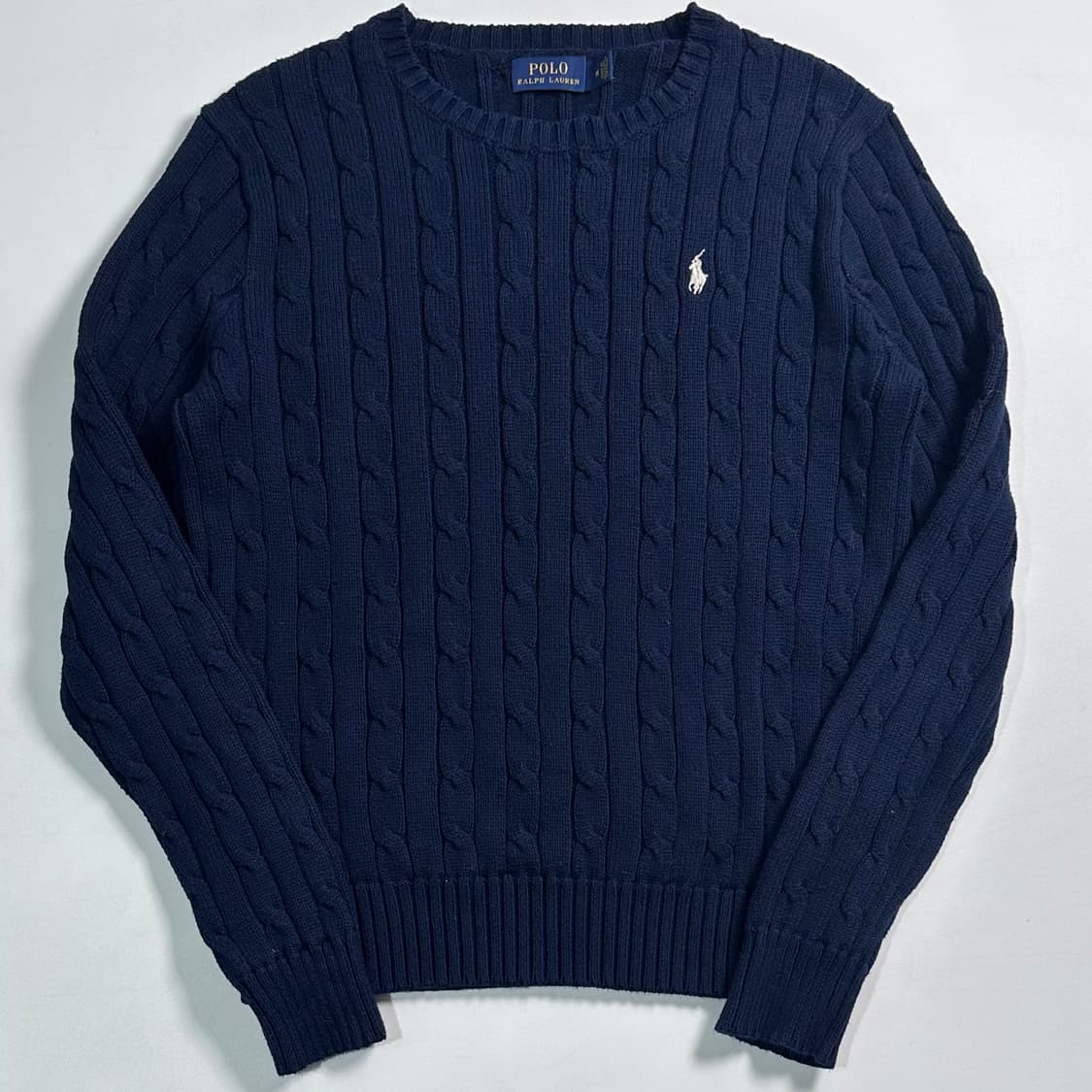폴로 랄프로렌 네이비 케이블 니트 상품이미지1